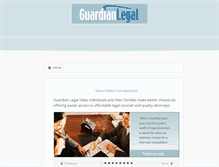 Tablet Screenshot of guardianlegal.com